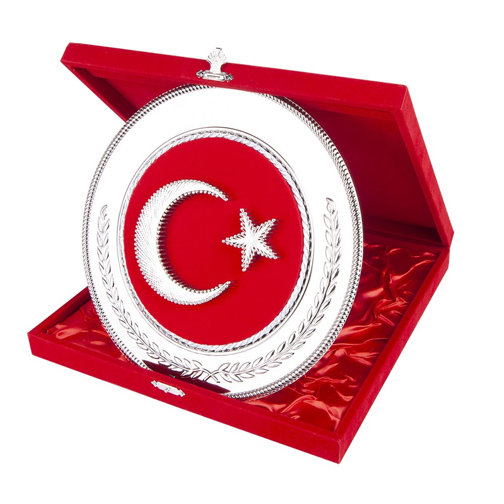 HİLAL YUVARLAK BAYRAK PLAKET